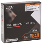 Материнская плата MSI PRO B840M-P WiFi6E
