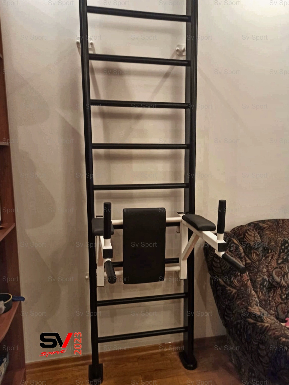 Монтаж шведской стенки Sv Sport в бетонные, кирпичные стены