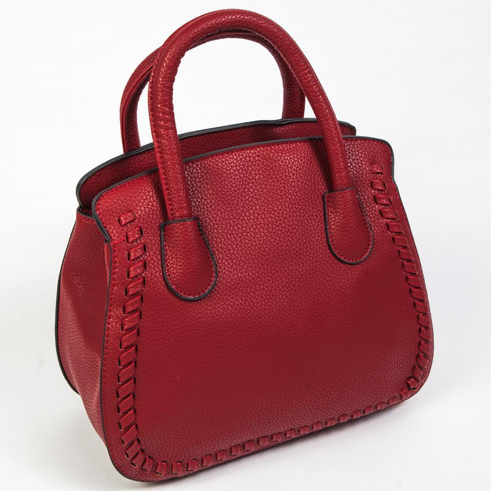 Стильная женская повседневная красная сумочка из экокожи Dublecity 0098-3