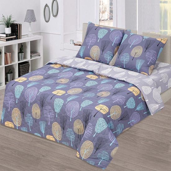 Евро комплект постельного белья Фэнтези бязь Зима-Лето