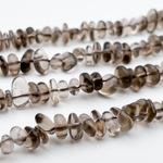 Дымчатый кварц бусины, крошка 4-8 мм, цена за нить 38 см