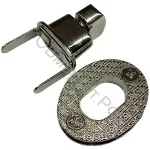 Замок для сумок E2821, светлый никель