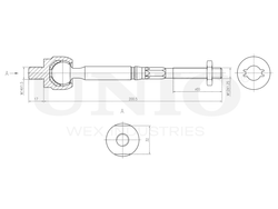 Тяга рулевая UNIO SSP-30007