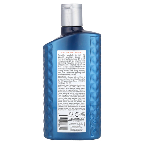 Giovanni, Art Of Giovanni, ежедневный шампунь и кондиционер 2 в 1 для мужчин с женьшенем и эвкалиптом, 499 мл (16,9 жидк. унц.)
