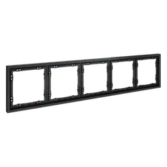 Рамка пластиковая VOLTUM S70 на 5 постов, (графит)