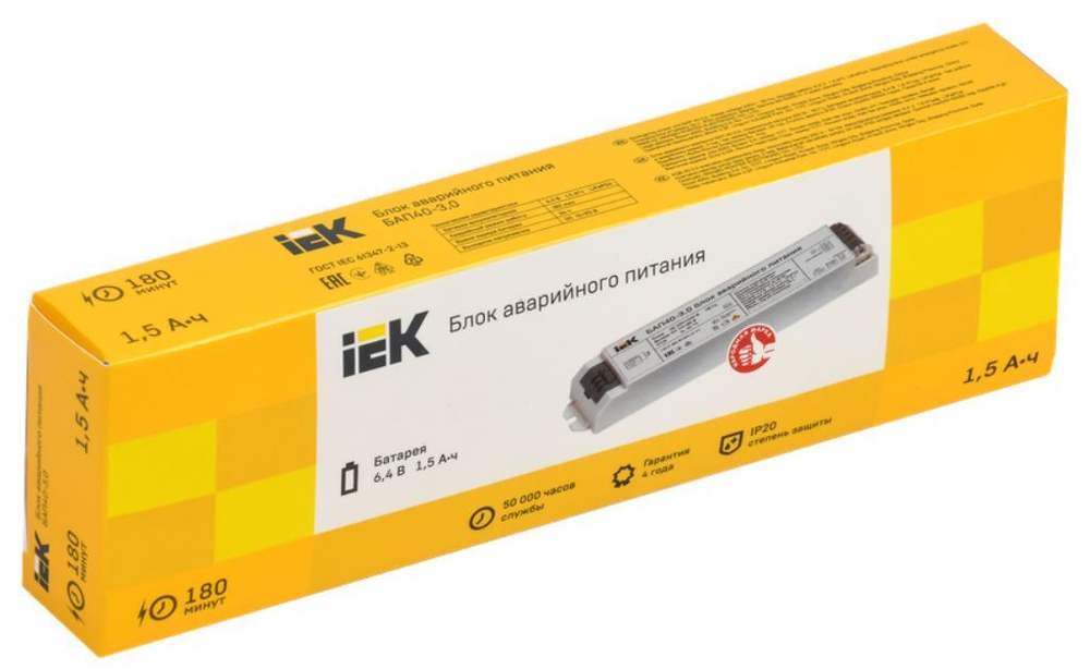 Блок аварийного питания (БАП)  IEK LLVPOD-EPK-40-3H