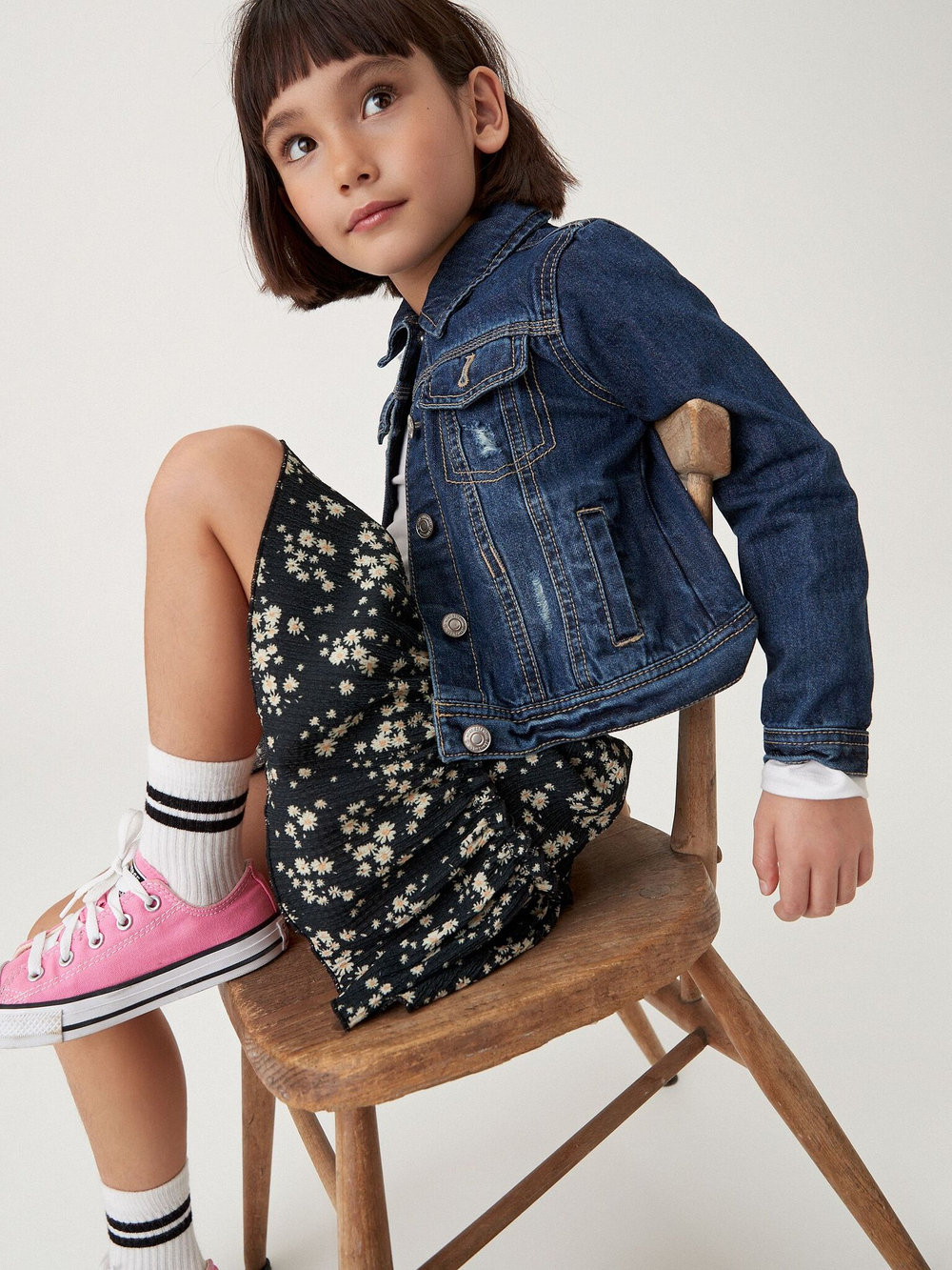 Куртка джинсовая для девочки Next 354-035, Синий