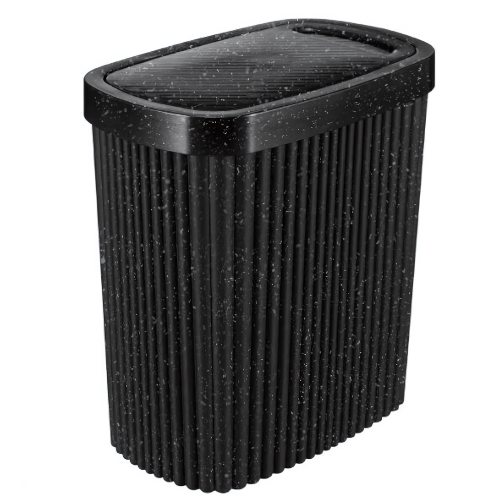 Контейнер для мусора "velvet" 1,9л 160х100х172мм (черный гранит)