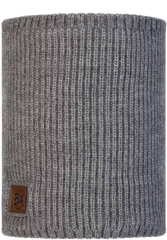 Вязаный шарф-труба с флисом Buff Neckwarmer Knitted Polar Rutger Melange Grey Фото 1