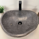 Раковина из речного камня RS-66038 58х46х15 из натурального камня