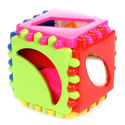 Логический кубик мал. 8х8х8см. (Стеллар)