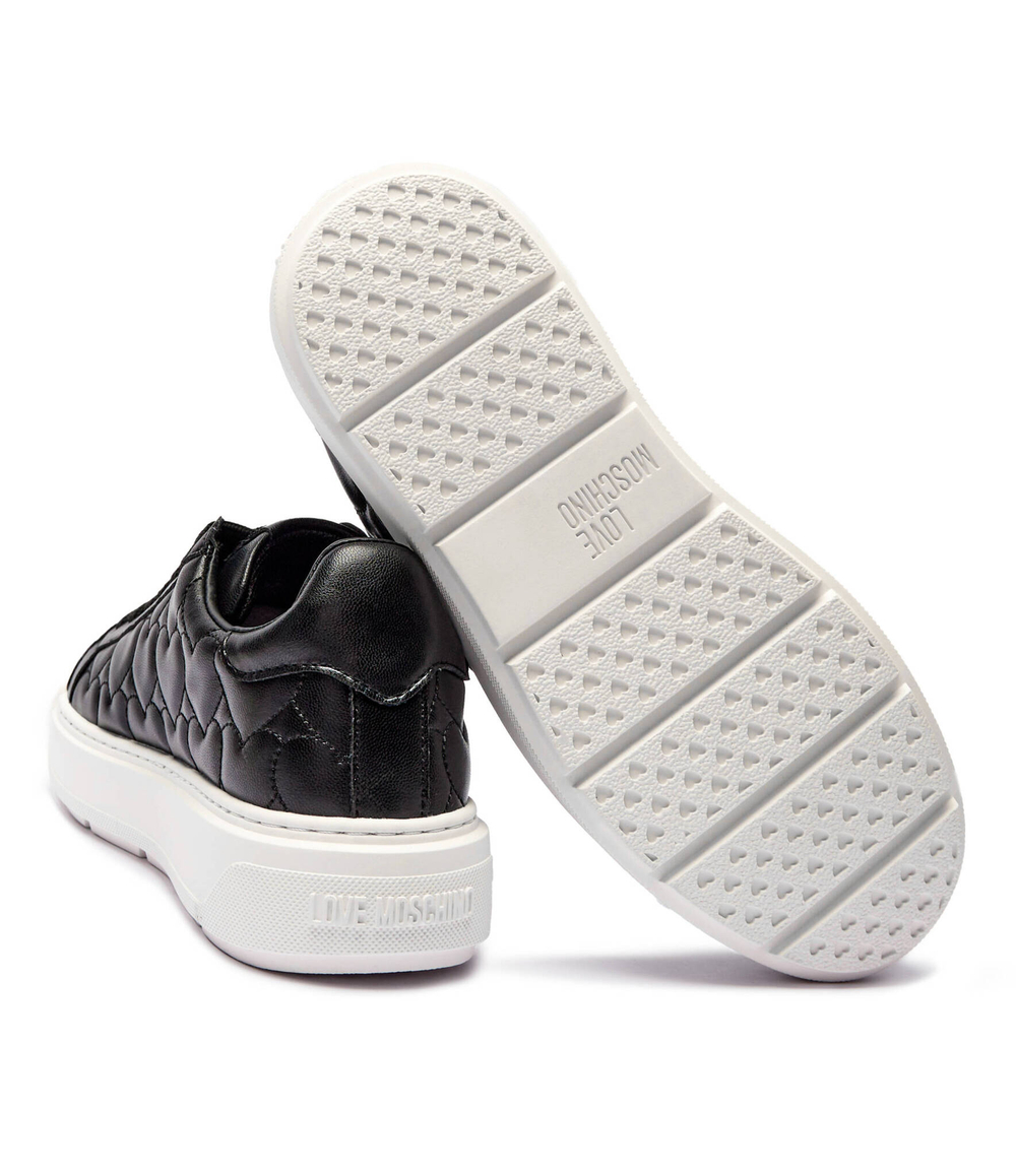 Кожаные кроссовки Love Moschino - черный(JA15114G1LIE0)