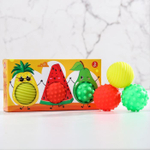 4916715 Подарочный набор развивающих, массажных мячиков «Пицца», 3 шт