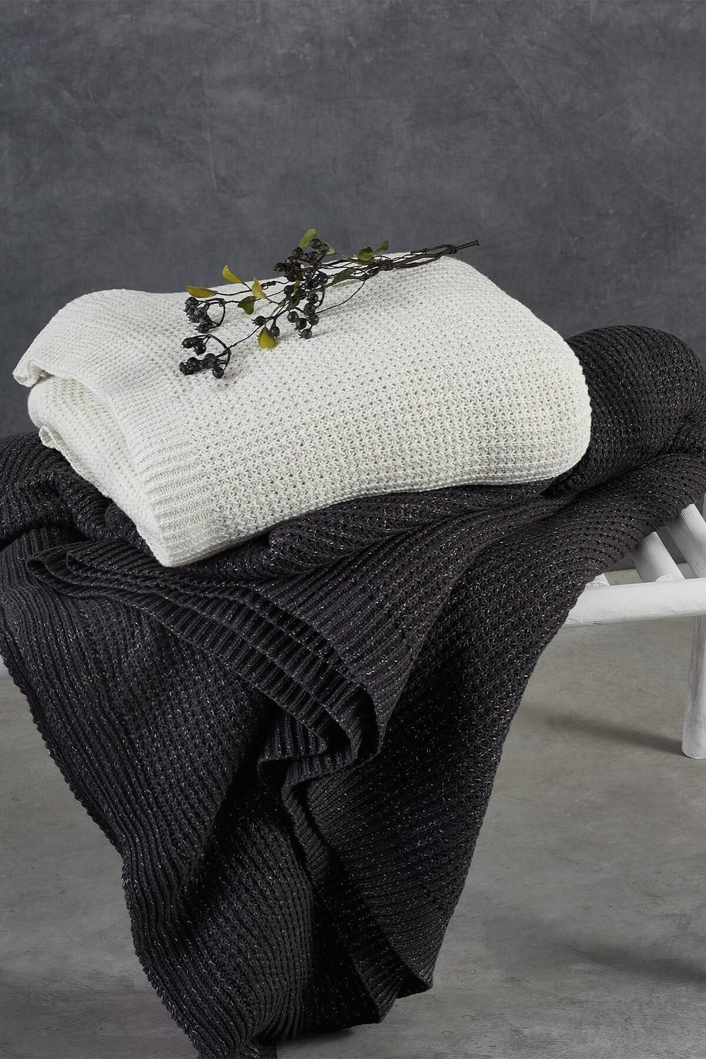 Вязанный плед из органического хлопка Ecocotton