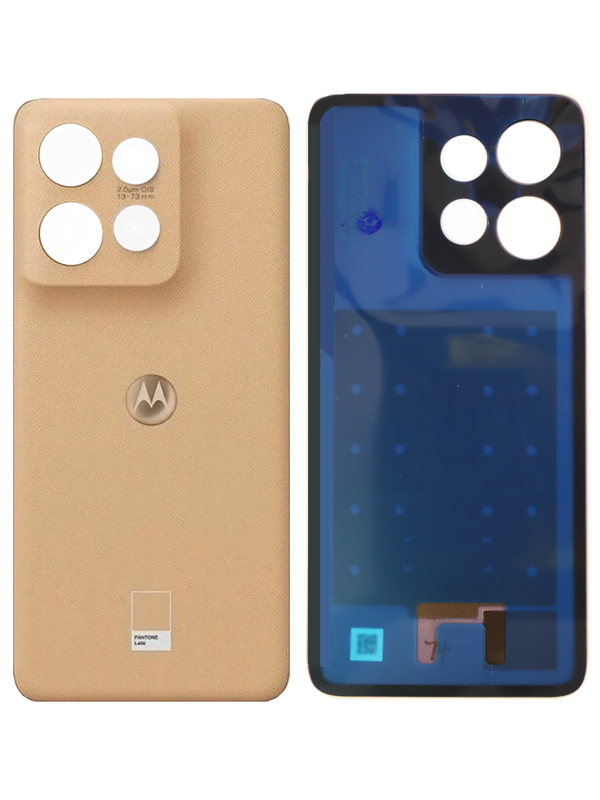 Задняя крышка для Motorola S50 5G золотая (Gold) без стекла камеры