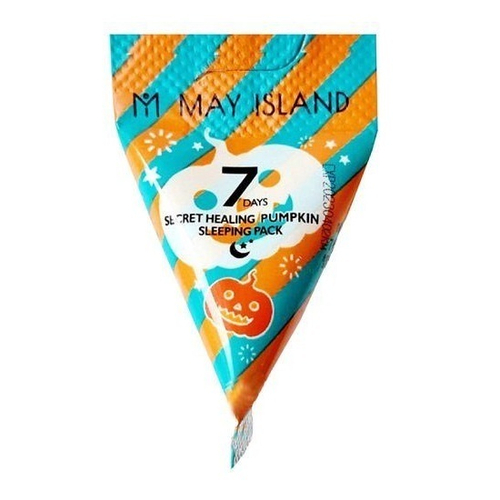 Успокаивающая ночная маска с экстрактом Тыквы May Island 7-Days Healing Secret Pumpkin Sleeping Pack 12шт