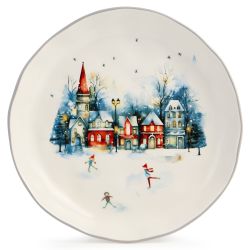 ТАРЕЛКА ЗАКУСОЧНАЯ AGNESS "С НОВЫМ ГОДОМ!" 17*3 СМ