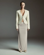 Юбка серая макси