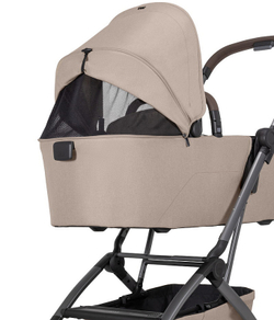 Коляска 2 в 1 Joolz Aer 2 с бампером Sandy Taupe/Mid Brown Carbon