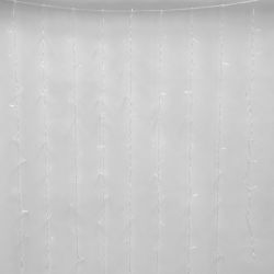 ULD-C3020-264-TTK BLUE IP44 Занавес светодиодный с эффектом мерцания. 3х2м. 264 светодиода. Синий свет. Провод прозрачный. TM Uniel