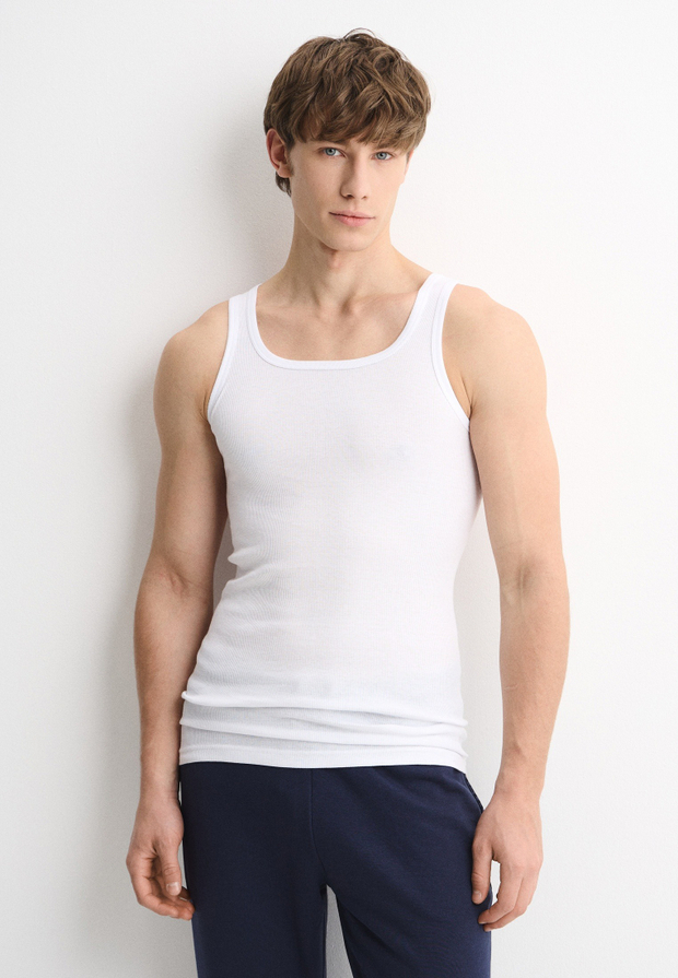 Майка мужская в рубчик