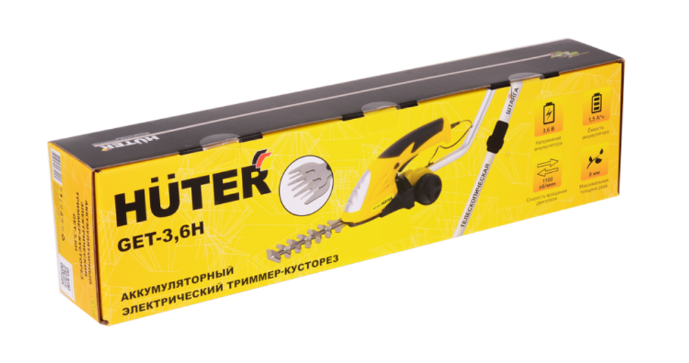 Аккумуляторный триммер-кусторез Huter GET-3,6H