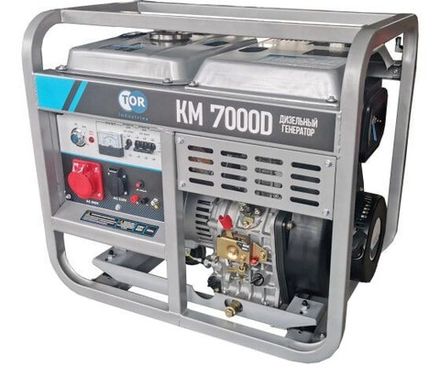 Генератор дизельный TOR KM5000D трехфазный - [5 кВт / 380V] эл. пуск