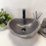 Раковина из речного камня RS63590 (44*41*15) 0122