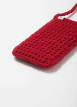 Вязаная сумочка FOS Красная