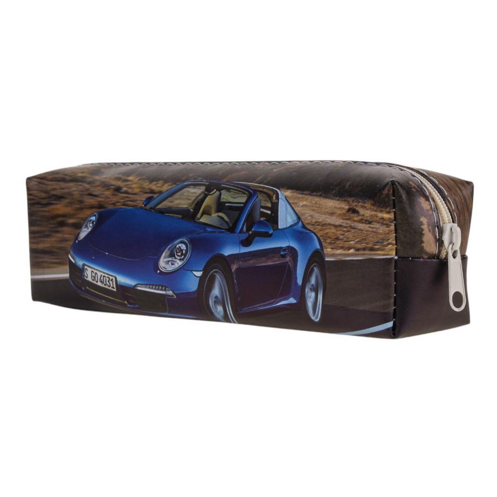 Пенал-косметичка 1 отд. 20*5,5*3,5см кожзам "Машина" 4 вида микс