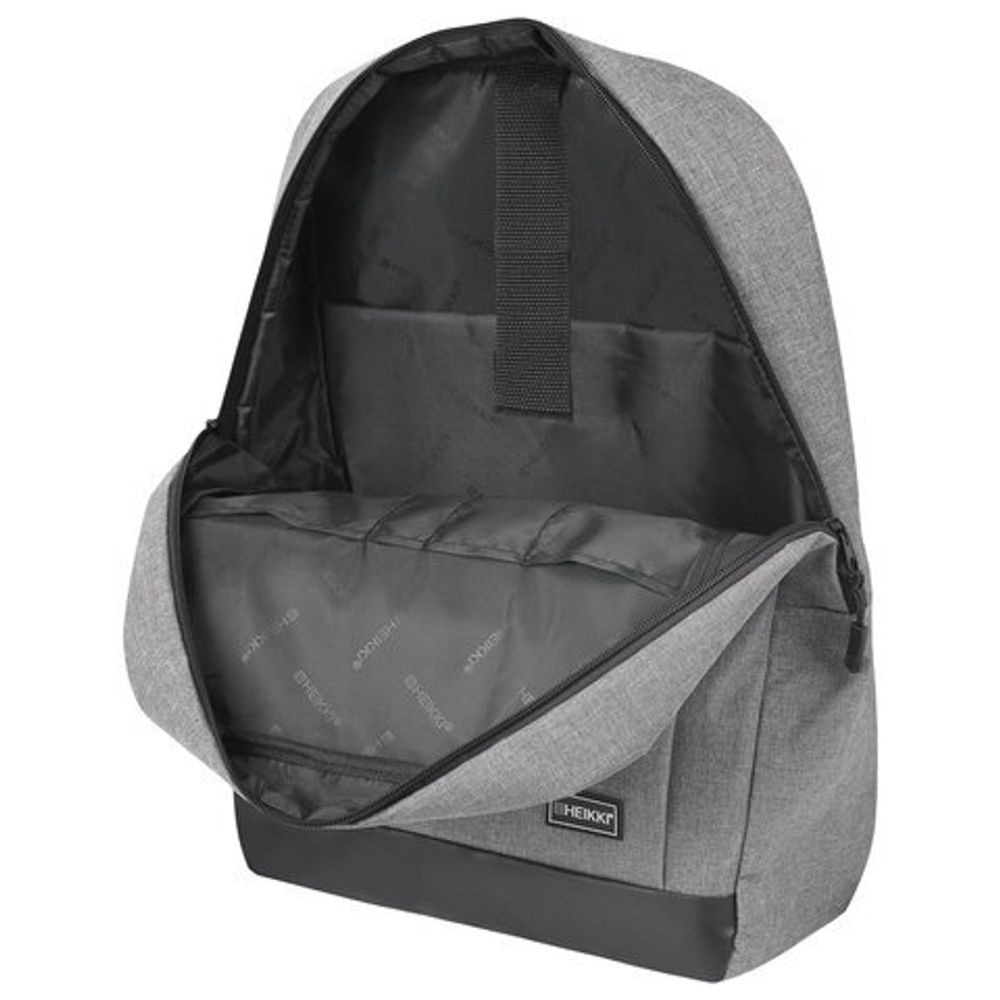 Рюкзак HEIKKI PLANE (ХЕЙКИ) универсальный, отделение для ноутбука, серый, 42х30х14 см, 273887