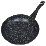 Сковорода алюминий, 28 см, антиприг, Daniks, Сильвер Олимп, серебр, FP-28-SIRO-SLV-BLK-IND, индукц