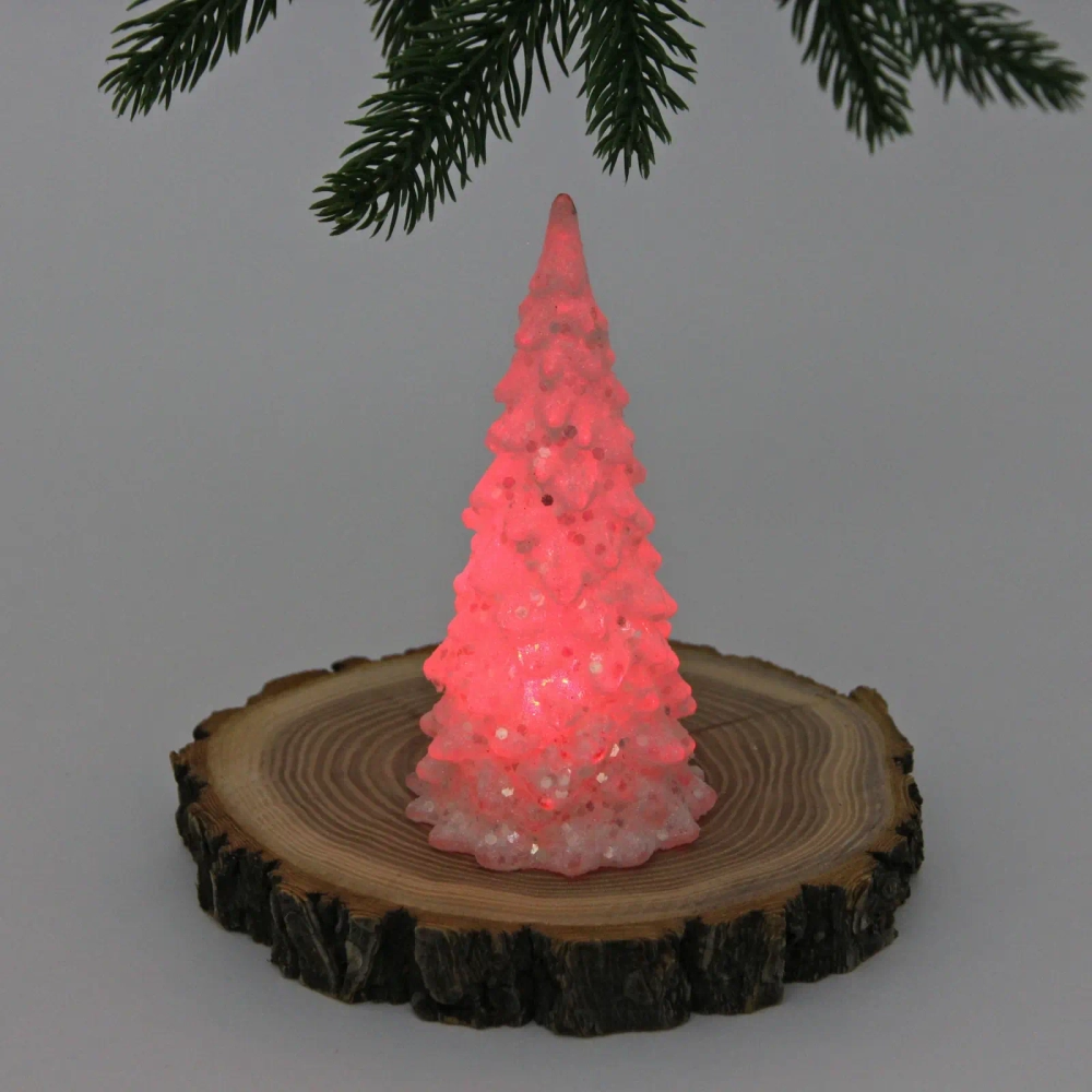 Сувенир с подсветкой «Волшебная красавица» 12 см, Белый (работает от батареек LR44*3)