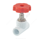Клапан (вентиль) PP-R запорный белый Дн 25х90гр внутренняя пайка VALFEX 10146025