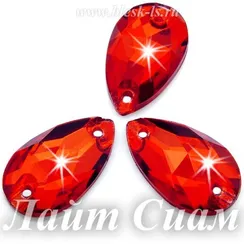 Пришивная капля Dongzhou с 2 отверстиями, Лайт Сиам