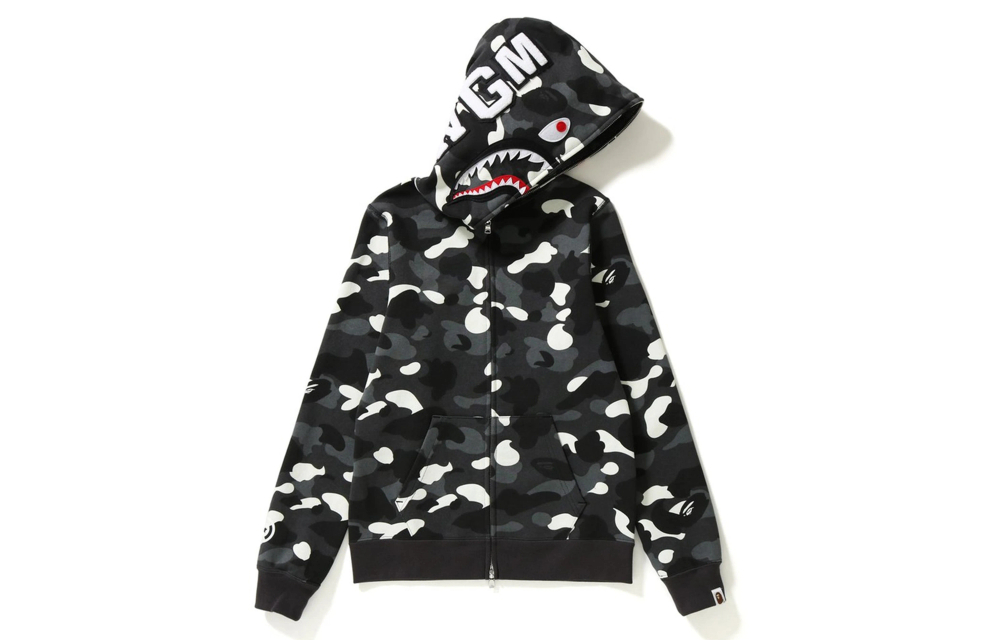 A Bathing Ape City Camo Shark Full Zip Худи Ladies