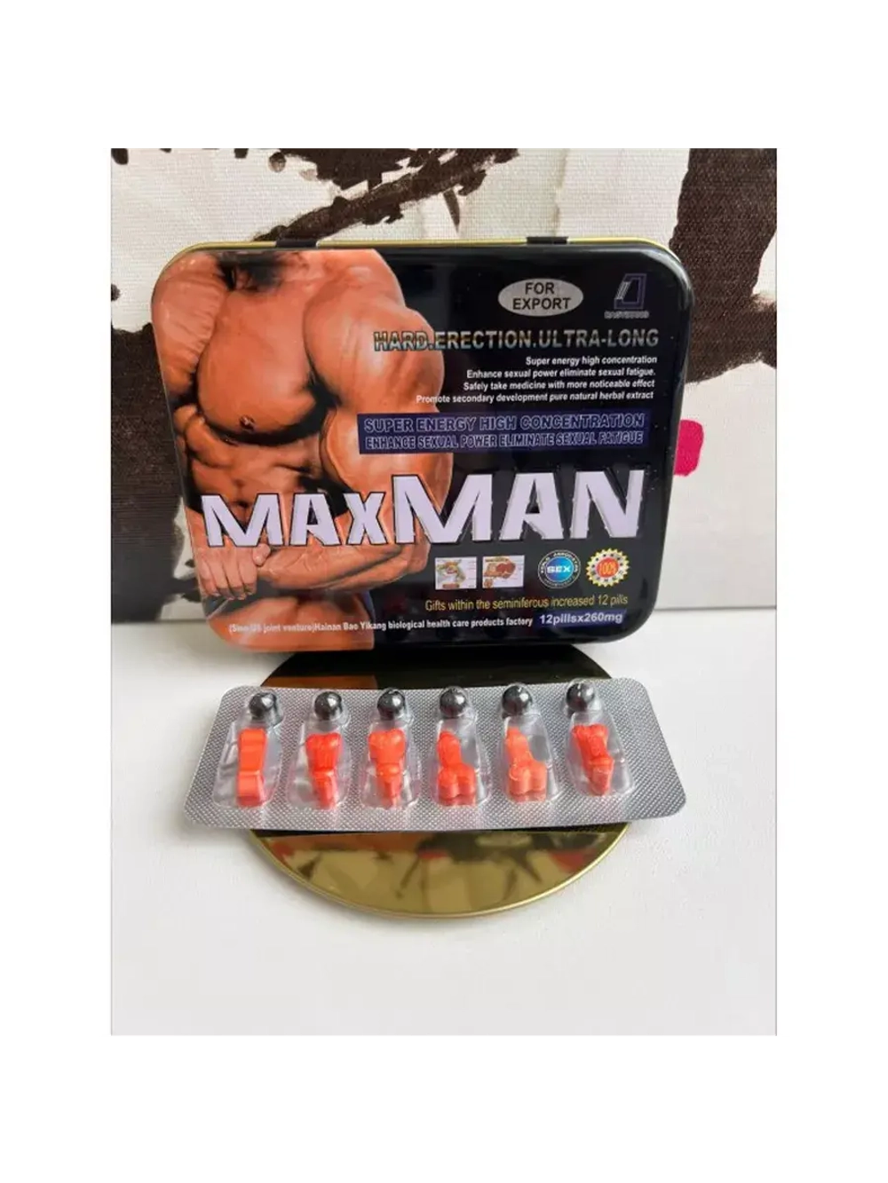 MAXMAN 12 т.12пилюль для мужчин E-0417