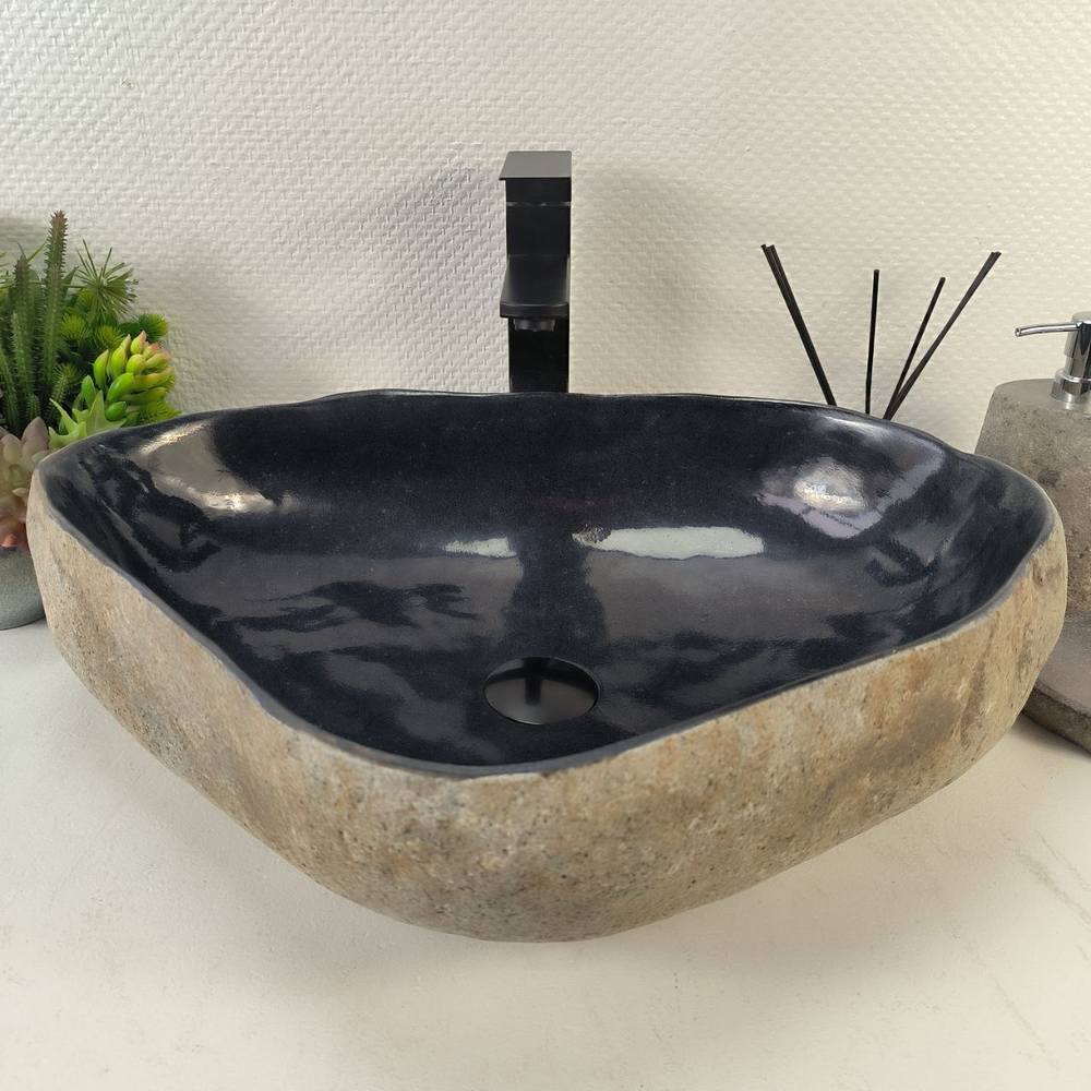 Раковина из речного камня RS-65234 56*41*15 0862