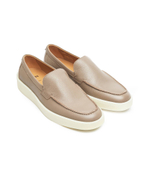 Кожаные мокасины clay_loaf BOSS BLACK - бежевый(50523929)