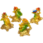 Фигурка «Дракоша на золотой черепахе» 4,5*6,5*8 см, микс