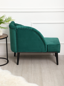 Кушетка Berger зеленый/венге