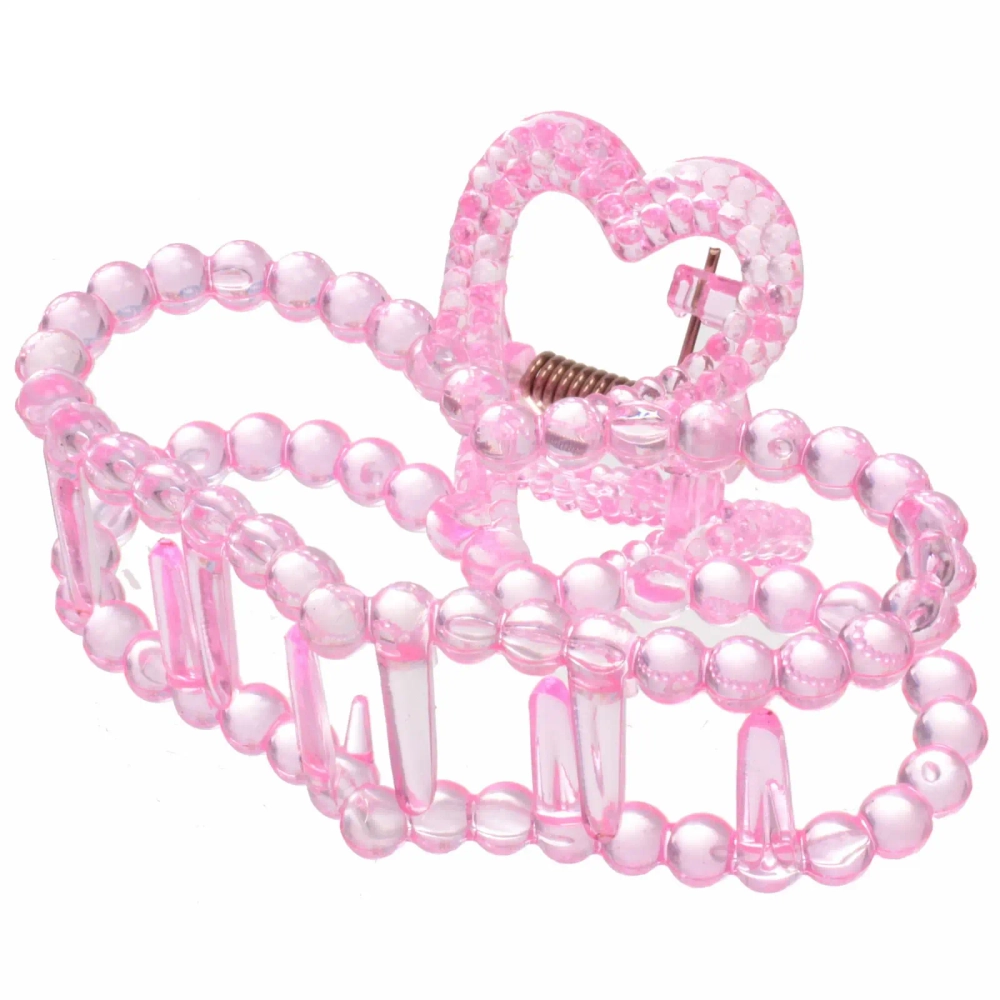 Заколка-краб для волос на блистере «Cruella- Сердце», микс 6 цветов, 9,5 см