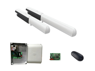 Комплект автоматики для двухстворчатых распашных ворот на основе привода А5000А (блок управления ZF1N, радиоуправление с фиксированным кодом)