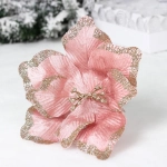 Украшение новогоднее «Пуансеттия - Волшебный день» 23 см, Сиреневый