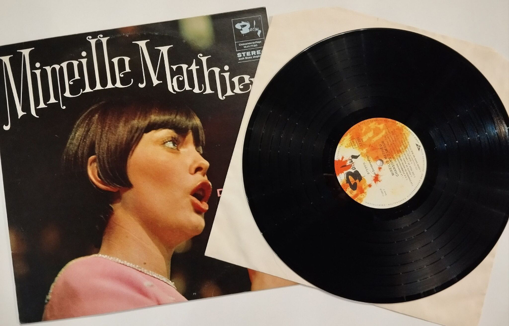 Винтажная виниловая пластинка LP Mireille Mathieu Мирей Матье Chansons DAmour (Germany 1968)