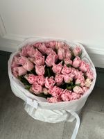 Букет из 51 нежно-розового пионовидного тюльпана