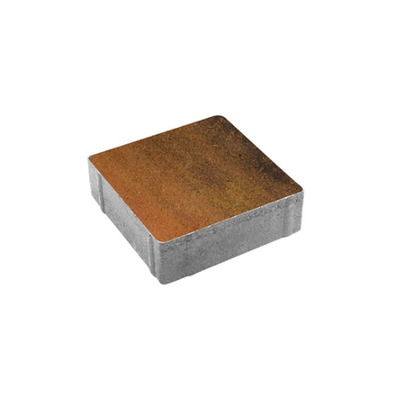 Тротуарная плитка КВАДРАТ 200х200 мм - Листопад гладкий Саванна