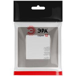 Рамка для розеток и выключателей ЭРА Серия 12 12-5201-16 на 1 пост, Классик, титан | ЭРА 12 Титан