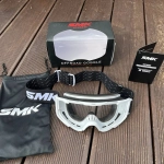 Очки кроссовые SMK TERRAIN, цвет белый, с прозрачной линзой