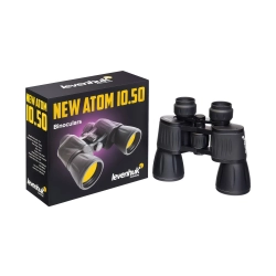 Бинокль Levenhuk New Atom 10x50 - с упаковкой, черный корпус